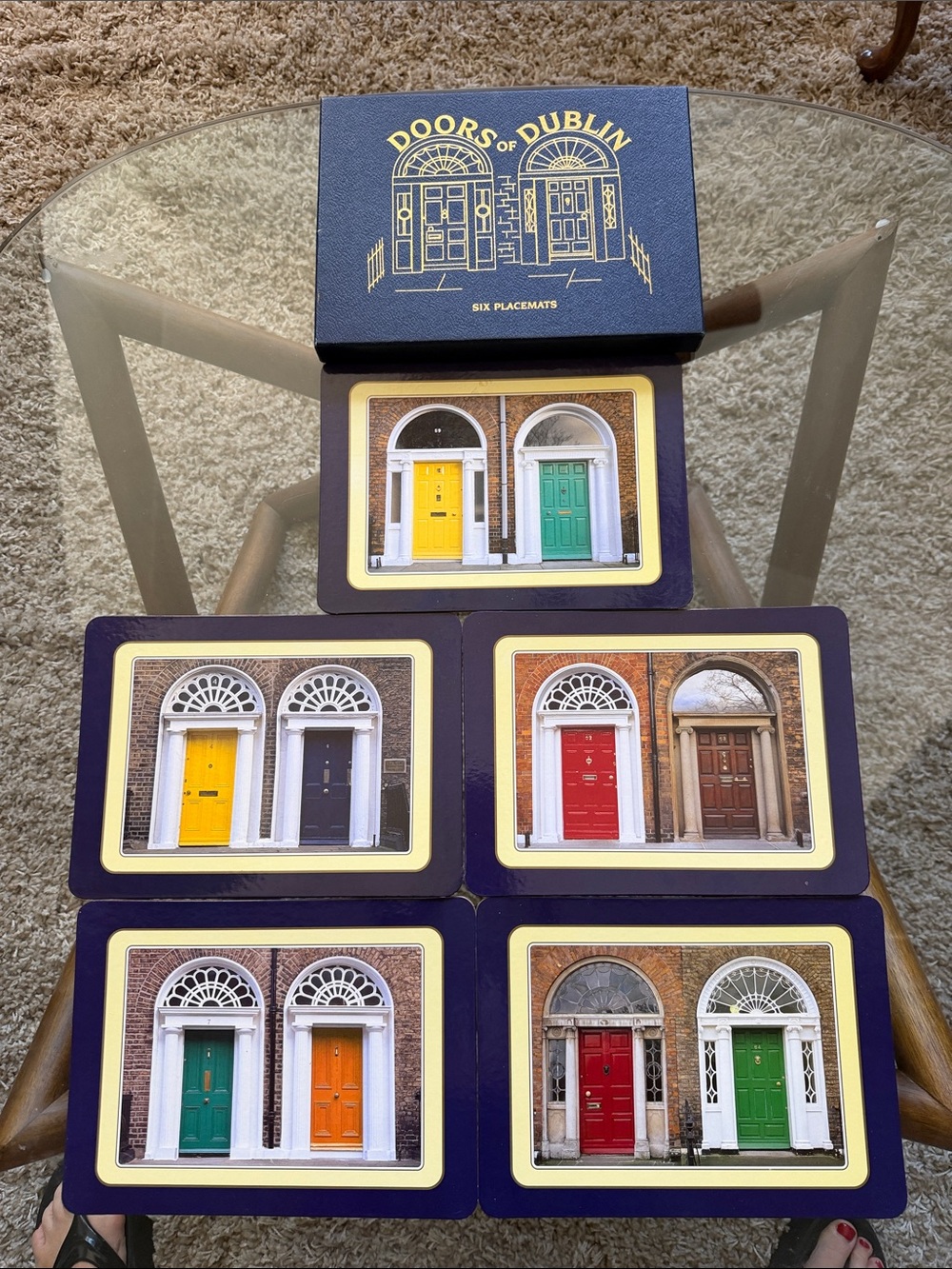 Doors of Dublin Heat Resistand Cork Back Placemats